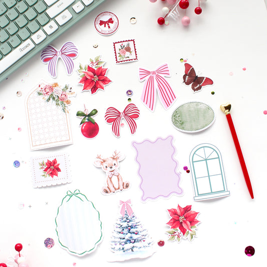 Winter Hearts Matte Die-Cut Sticker Pack