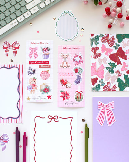 Winter Hearts Deco Sticker Sheet 4