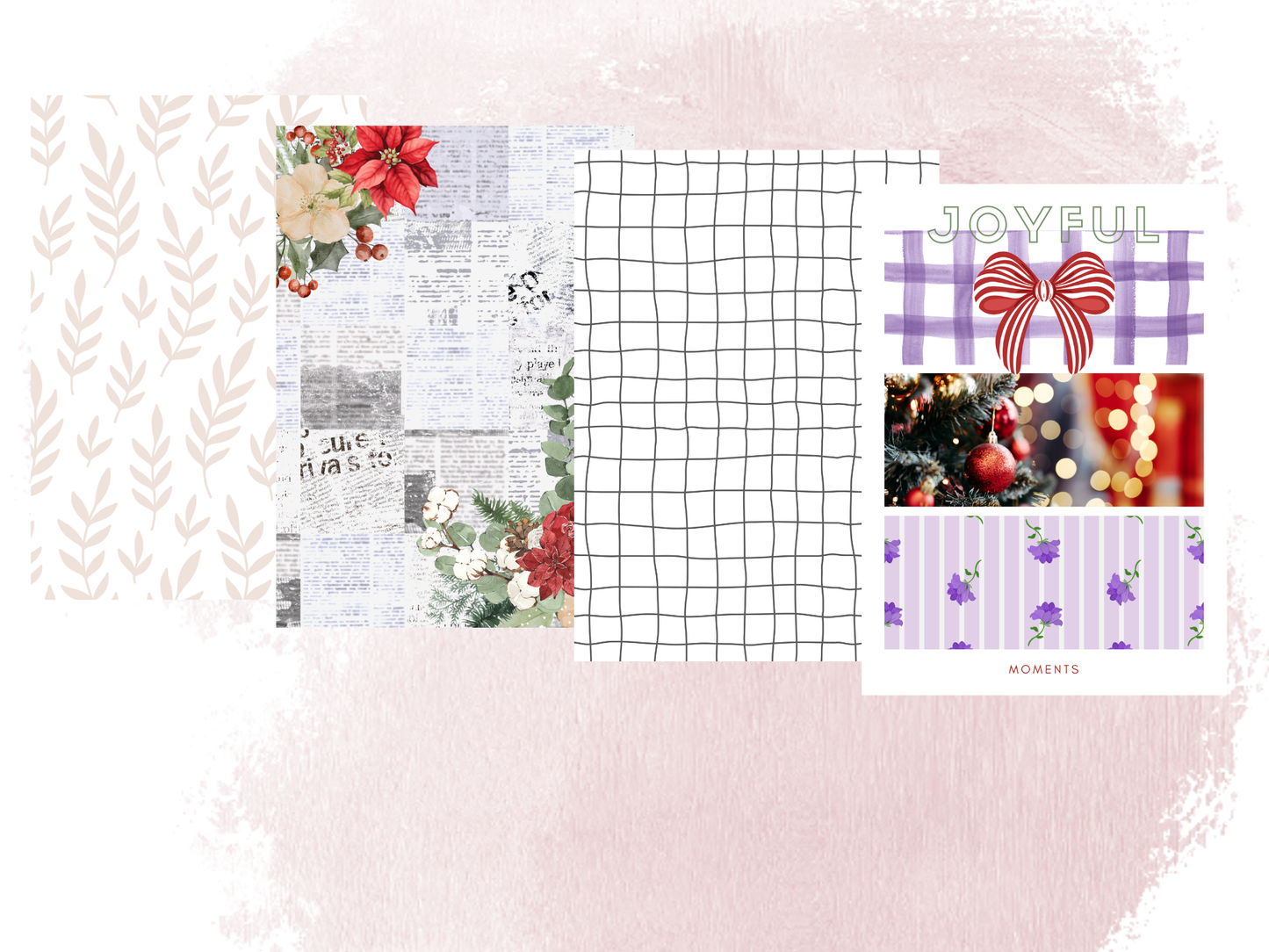 Winter Hearts 5x7 Patterned Paper Bundle