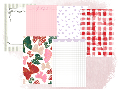 Winter Hearts 5x7 Patterned Paper Bundle