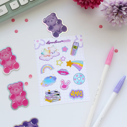 Y2K Mini Sticker Sheet
